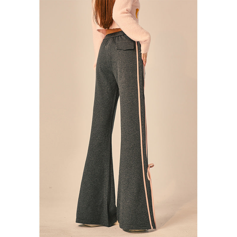 Pantalon bootcut en tricot simple