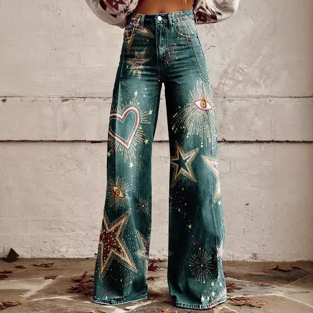 Pantalon décontracté en denim